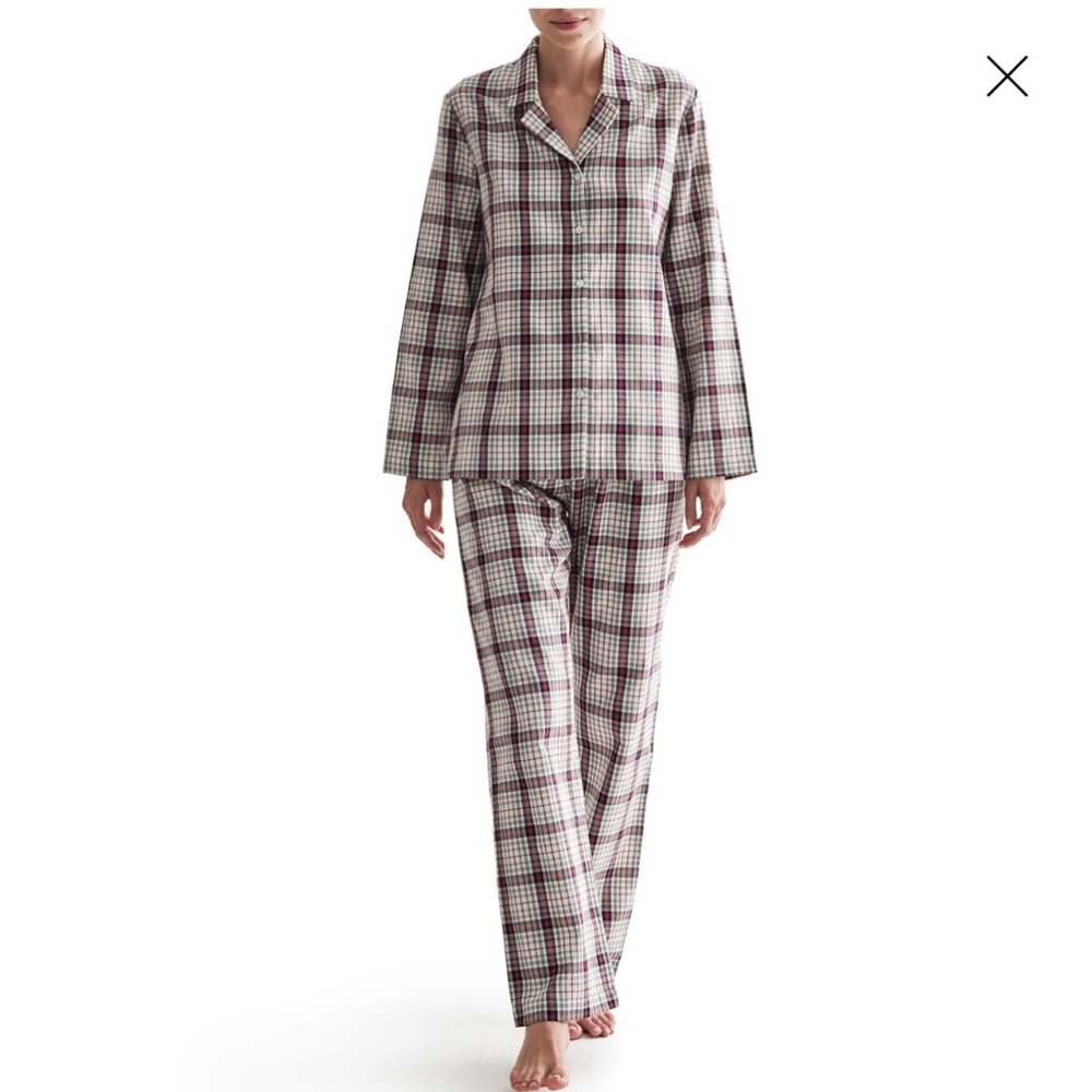Frette Pink with Red stripe Pajamas